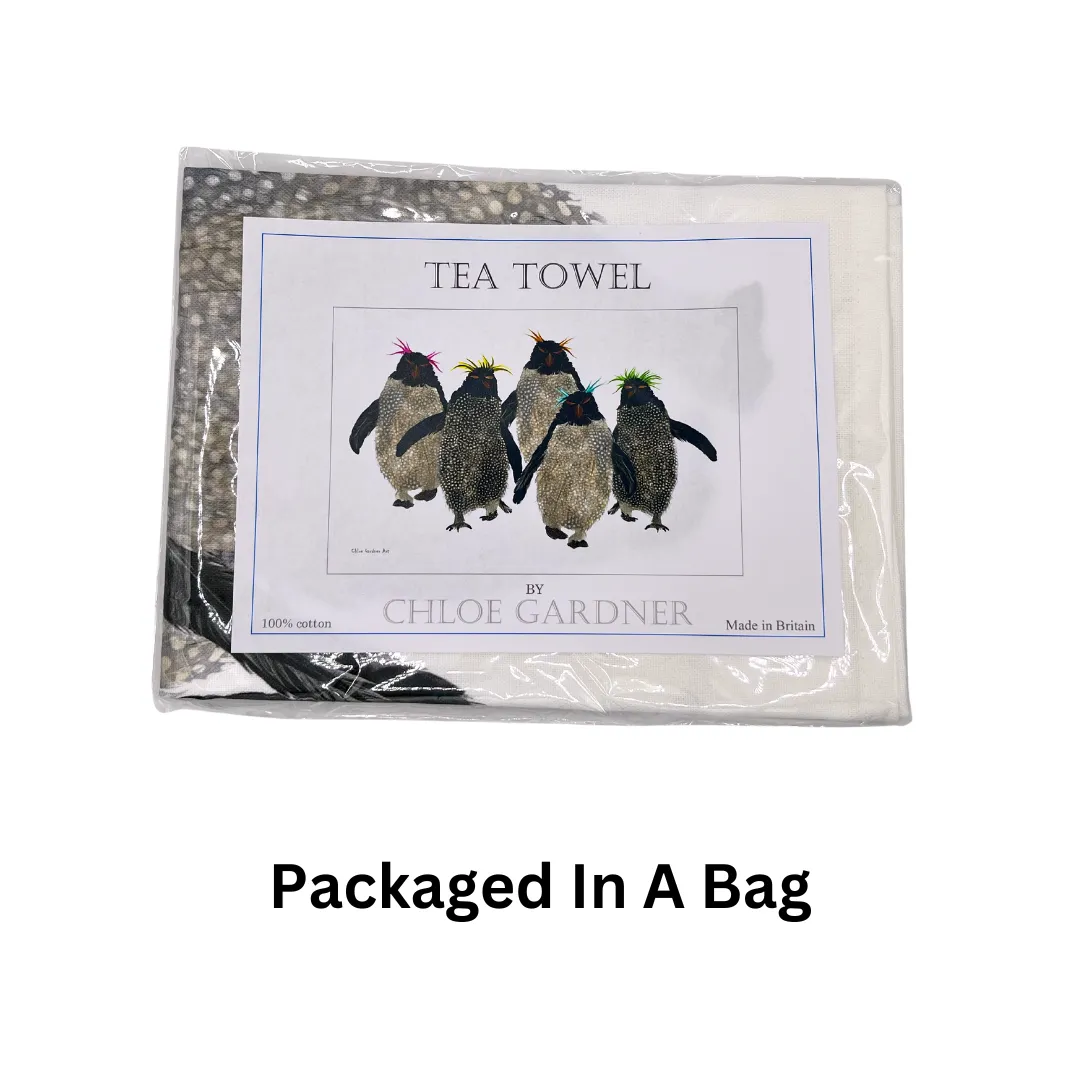 ROCKHOPPER PENGUIN TEA TOWEL