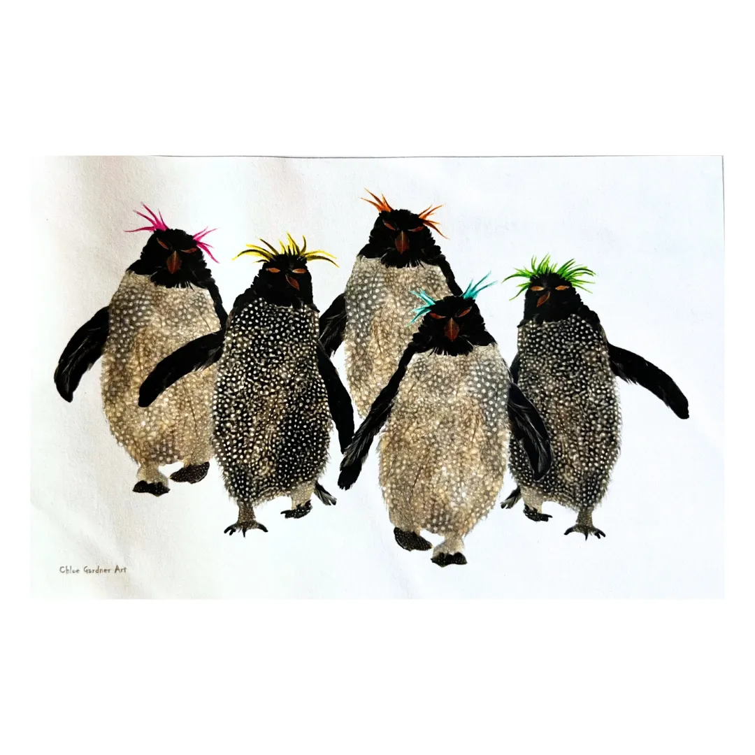 ROCKHOPPER PENGUIN TEA TOWEL