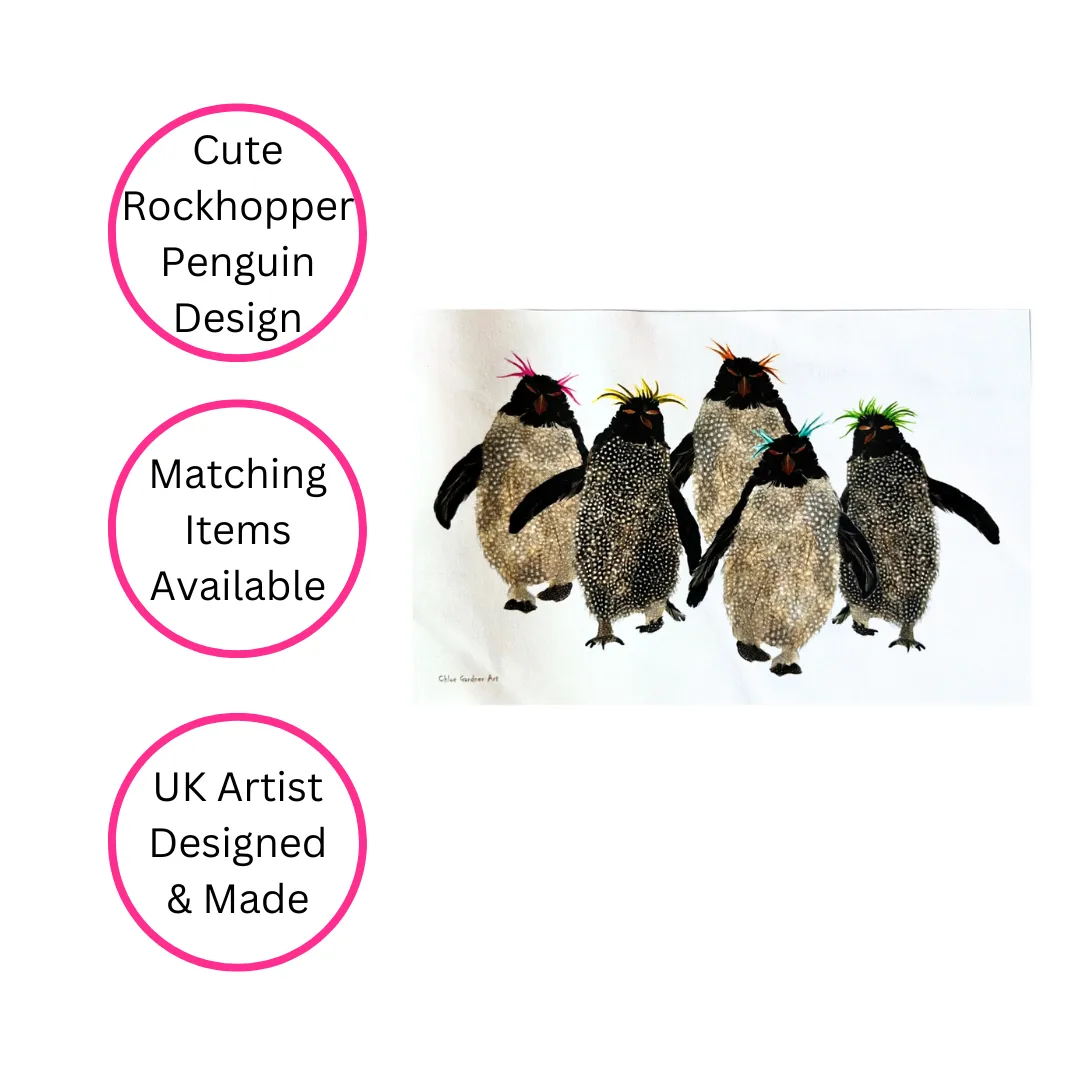 ROCKHOPPER PENGUIN TEA TOWEL