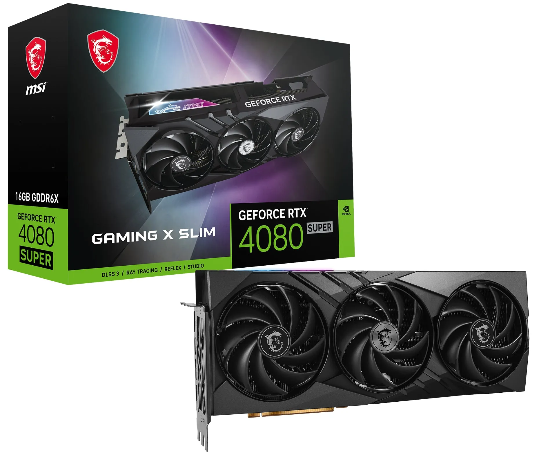 Rtx 4080 Super 16Gb Msi Gaming X Slim Gddr6x 3Fan