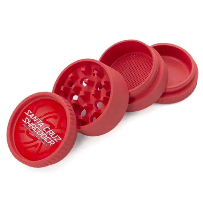 Santa Cruz Shredder - Coloured 4pc Hemp Plastic Grinder