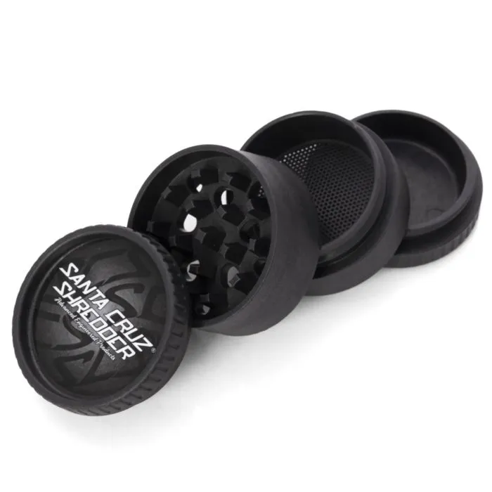 Santa Cruz Shredder - Coloured 4pc Hemp Plastic Grinder