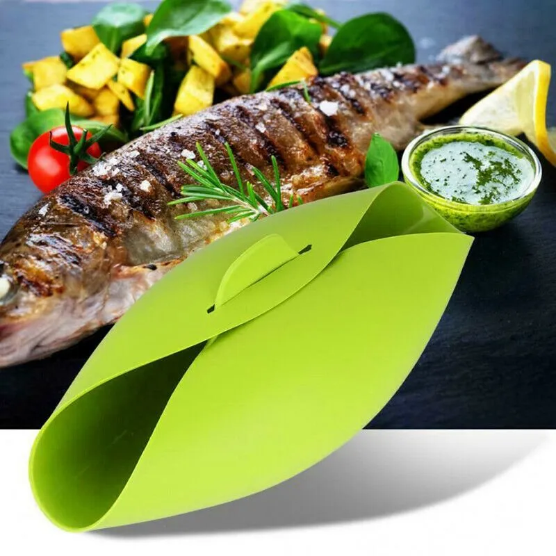 Silicone Steamer Microwaveable Bowl - Silicone Bread Maker and Fish Steam Roaster