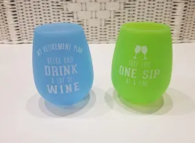 Silicone Stemless Wine Glass