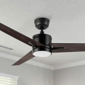 Skobeloff 52 inch Smart Ceiling Fan with LED light and Remote