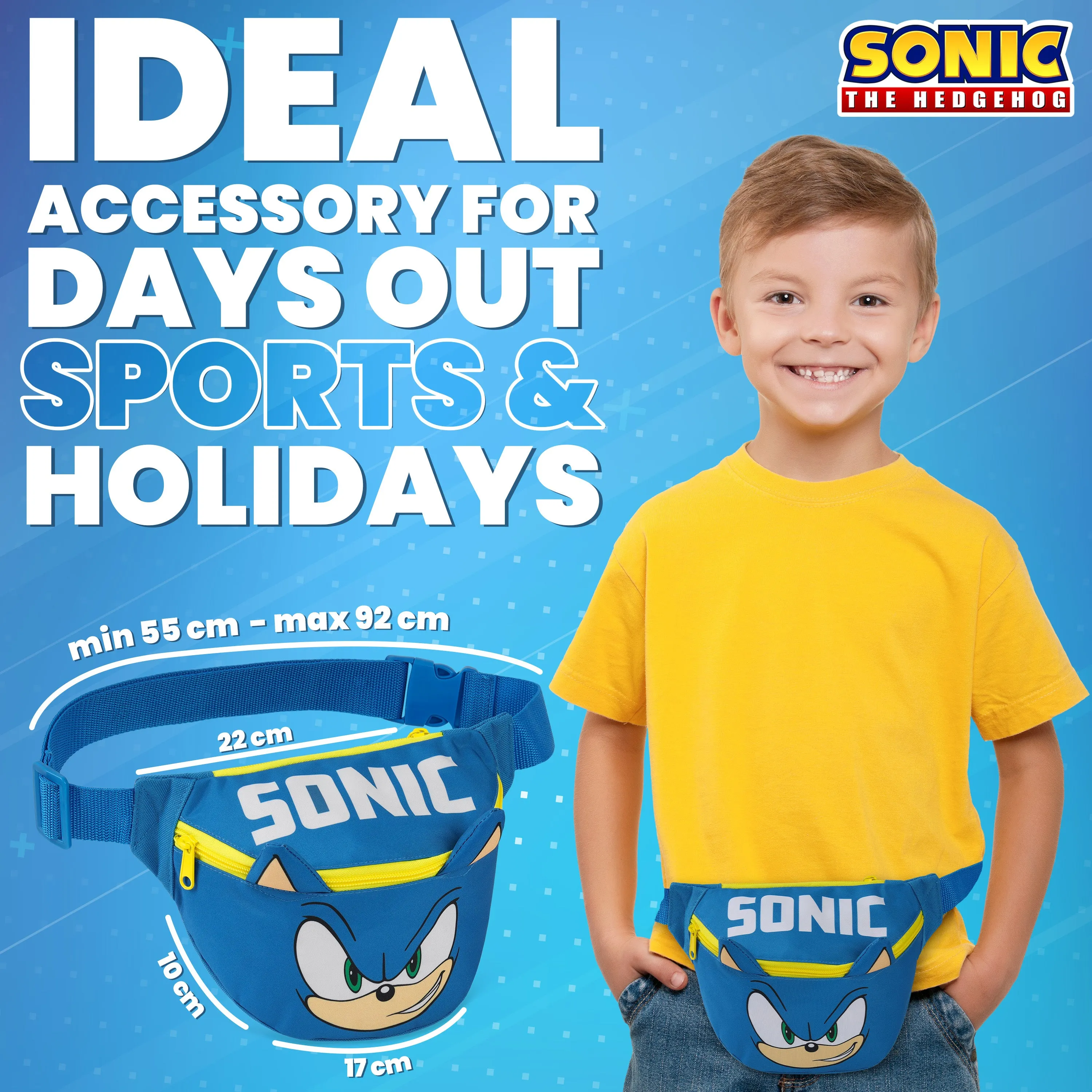 Sonic The Hedgehog Bum Bag for Boys and Girls, Sonic The Hedgehog  Waist Bag