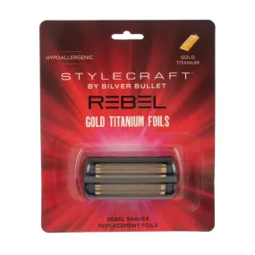 StyleCraft by Silver Bullet Rebel Shaver Replacement Gold Foil Head