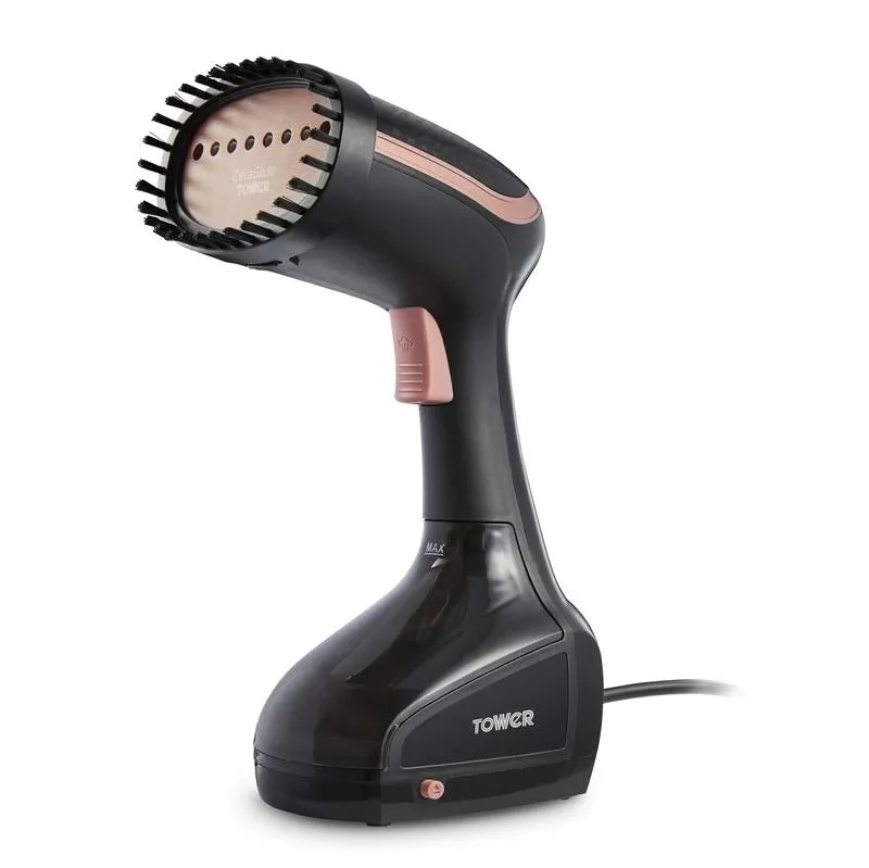 Tower Rose Gold Garment Steamer  - Black