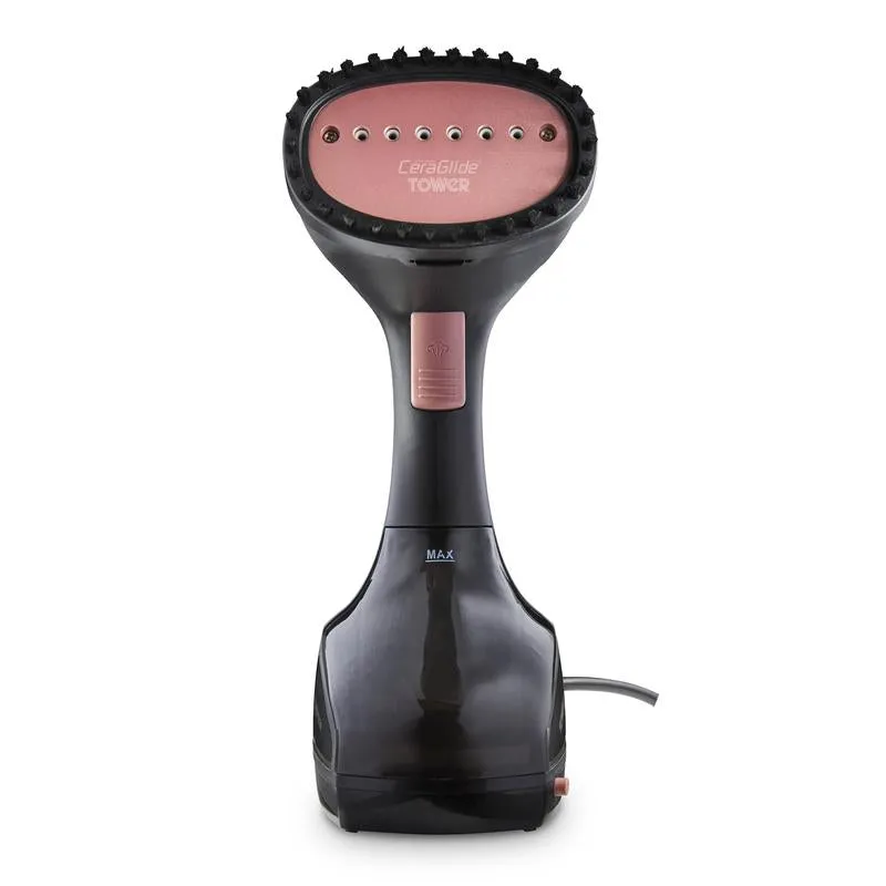 Tower Rose Gold Garment Steamer  - Black