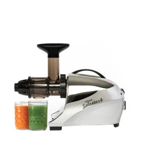 Tribest Solostar 4, Horizontal Slow Masticating Juicer - Chrome