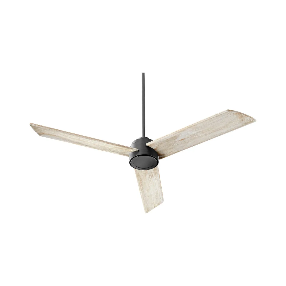 TRIO 60" 3 BLADE MODERN CEILING FAN- WEATHERED OAK/ BLACK