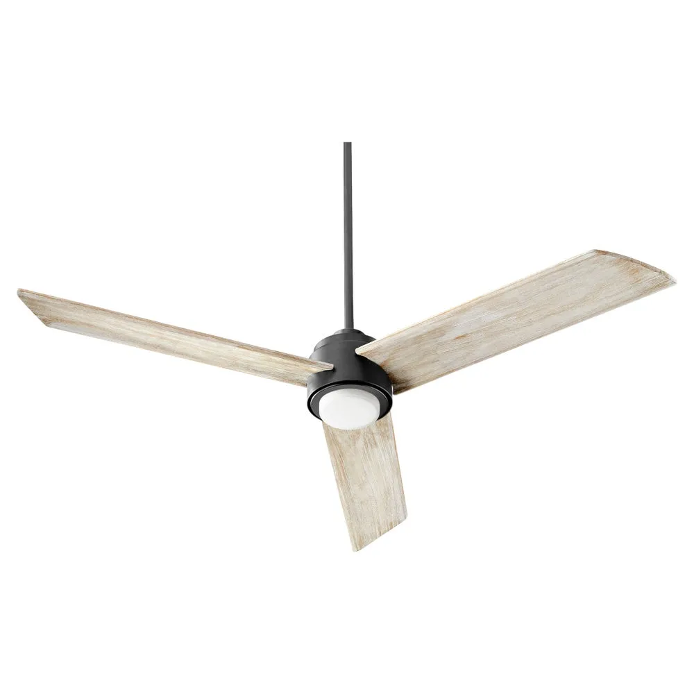 TRIO 60" 3 BLADE MODERN CEILING FAN- WEATHERED OAK/ BLACK