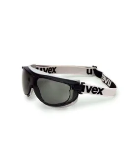 Uvex Carbonvision Goggles With Black and Gray Frame, Gray Anti-Fog, Anti-Scratch Lens And Fabric Headband