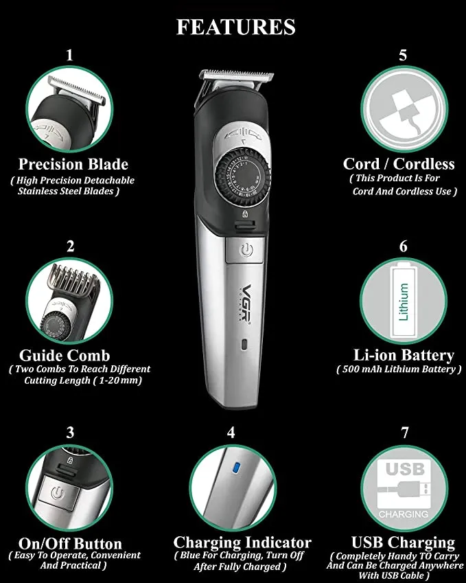 VGR Professional Hair Trimmer V-088