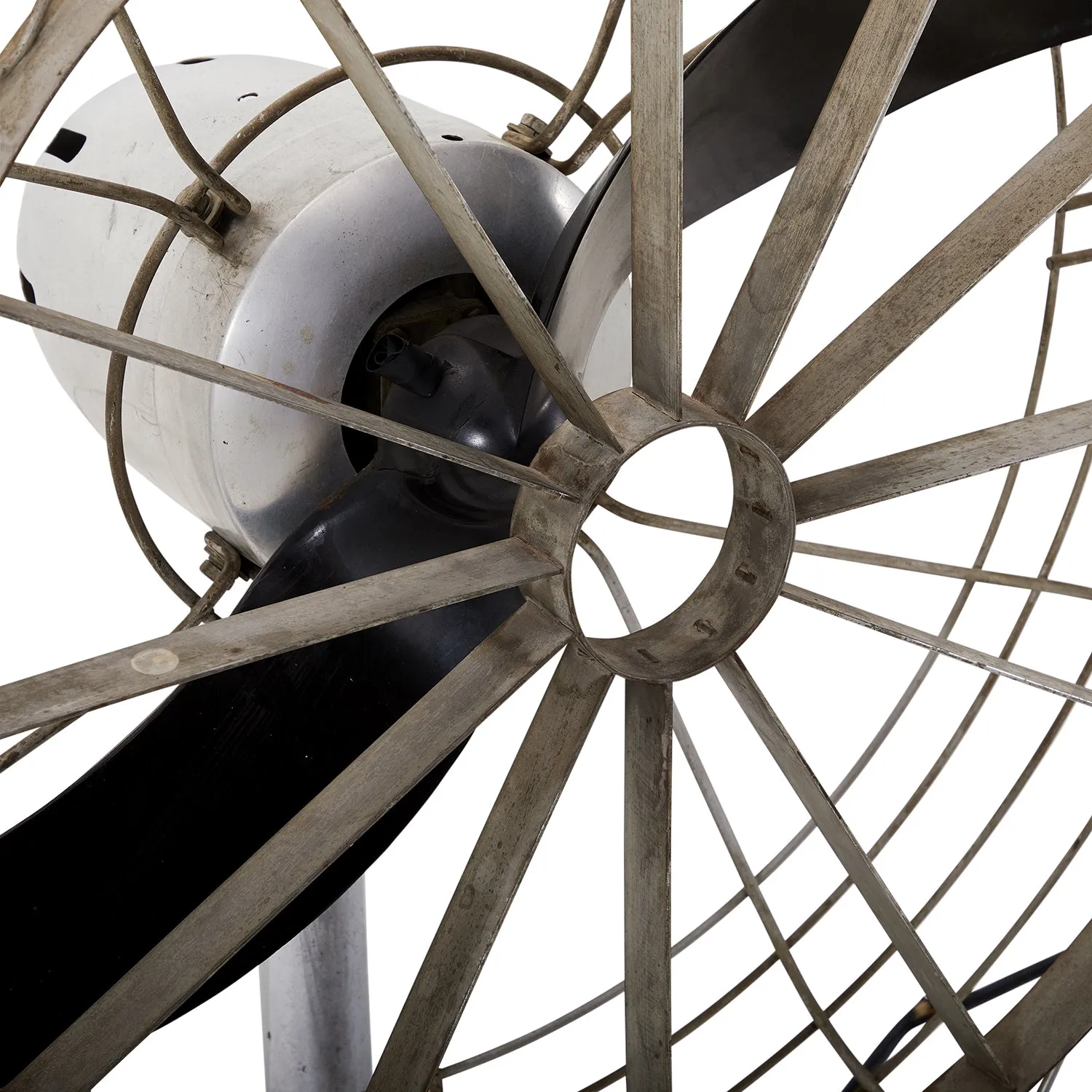 Vintage Chrome Two-Bladed Table Fan