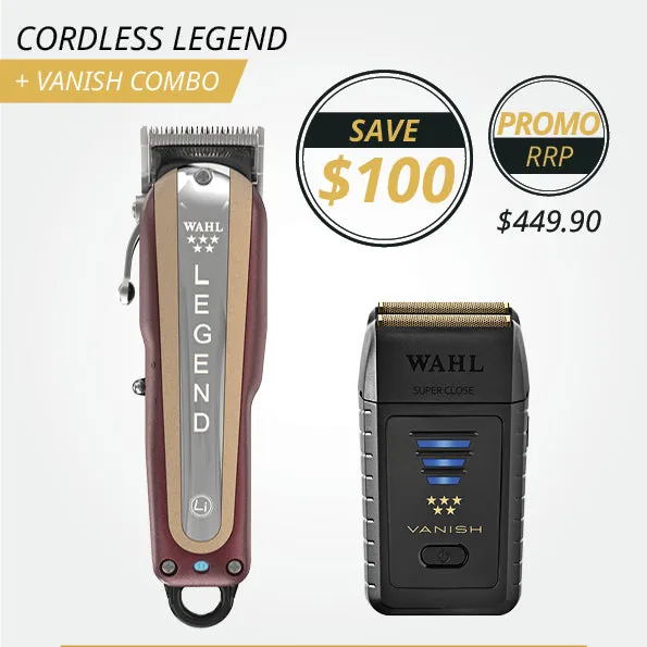 Wahl Cordless Legend & Vanish Combo - August Promo!