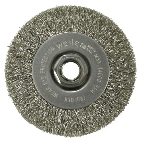 Weiler Narrow Face Crimped Wire Wheel - 4" Steel 13081