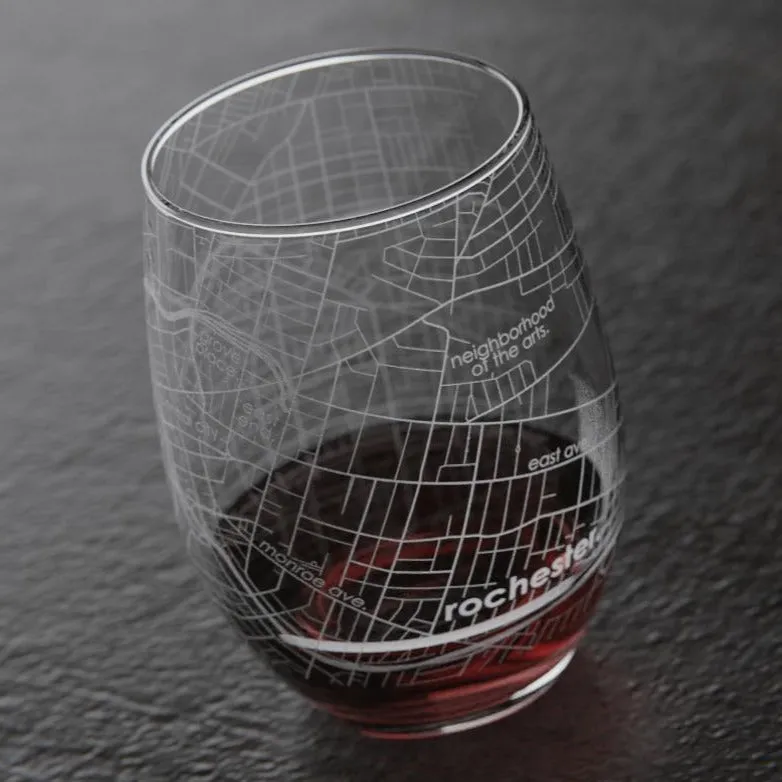 Well Told Design | Rochester NY Stemless Wine Glass