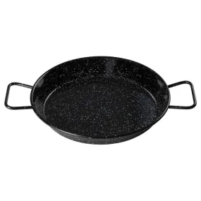 Winco CSPP-11E 11" Enameled Carbon Steel Paella Pan