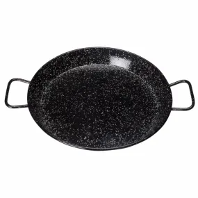 Winco CSPP-14E 14" Enameled Carbon Steel Paella Pan