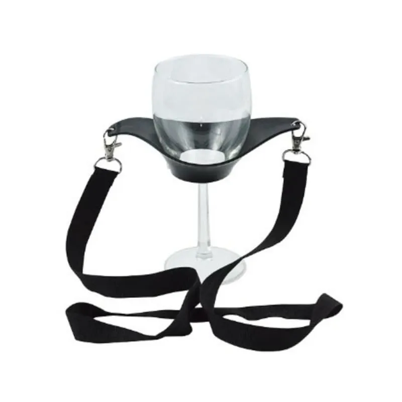 Xtreme Xccessories Wine Glass Holder Strap Wine Sling Yoke Glass Holder Support Neck Strap For Birthday Cocktail Party Bar Tools