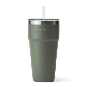 Yeti Rambler 26oz Straw Cup Camp Green