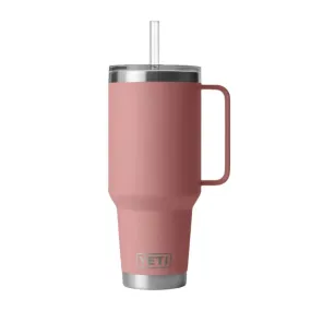 YETI Rambler 35 oz. Mug With Straw Lid, Sandstone Pink