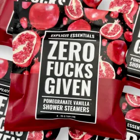 Zero Fucks Given Shower Steamers