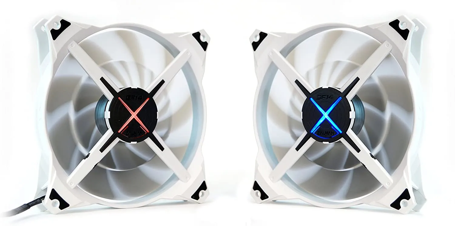 ZM-DF14 140mm Double Bladed LED Case Fan